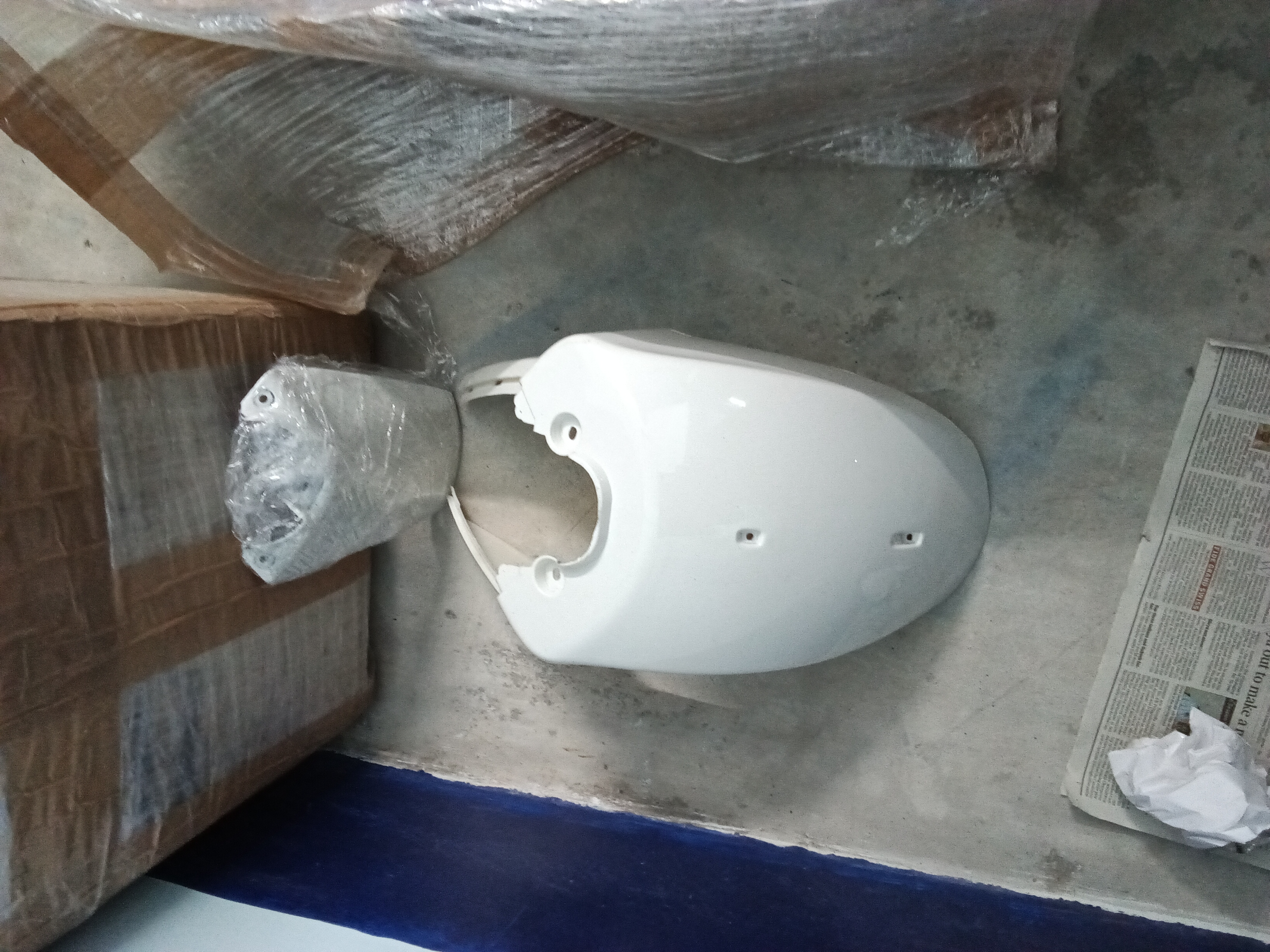 Old espa front mudguard White